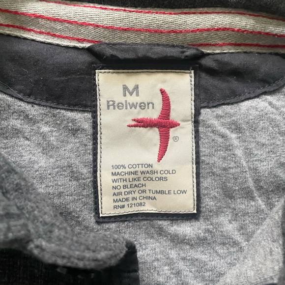 Relwen Thermal Polo in Charcoal Heather. Size Medium. - Picture 5 of 7